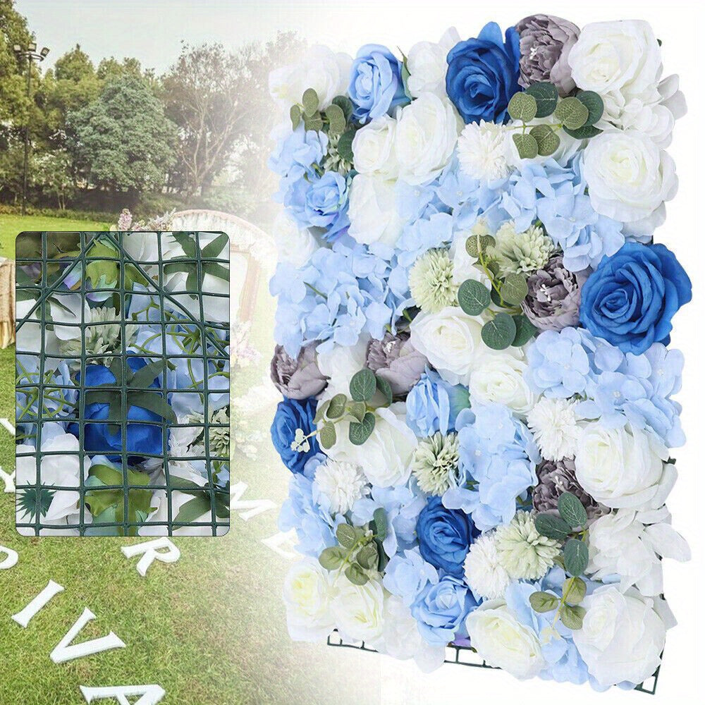 Silk Flower Roses Hanging Wall Panel Wedding Photography Venue Main Road Decor