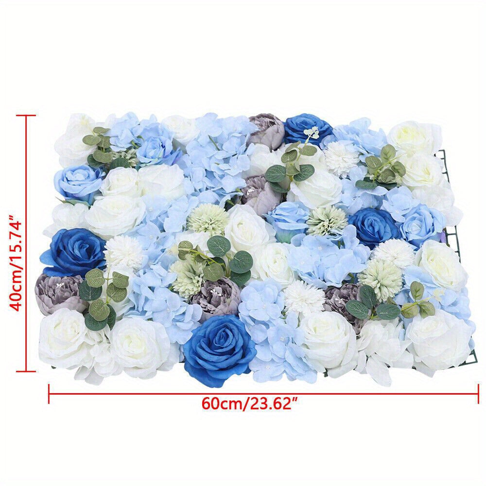 Silk Flower Roses Hanging Wall Panel Wedding Photography Venue Main Road Decor
