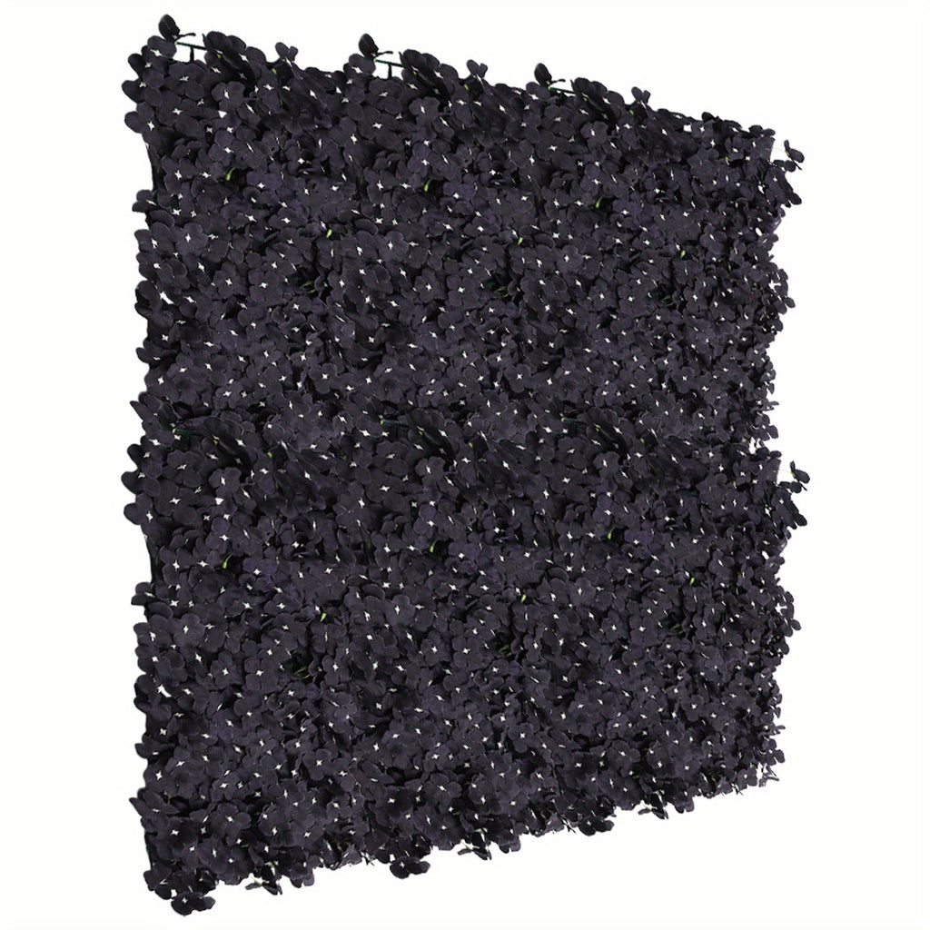 6pcs 23.62x15.75inch Flower Wall Panel -Photobooth Props-Artificial Floral Black Flowers Wall-Valentine's Day Decor-Wall Background Wedding Party Artificial Flowers Decoration