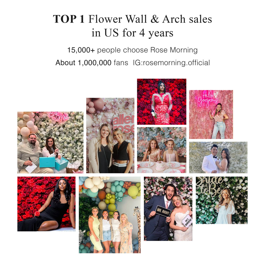 Marivelle 4D Fabric Artificial rolling up curtain flower wall Free Shipping