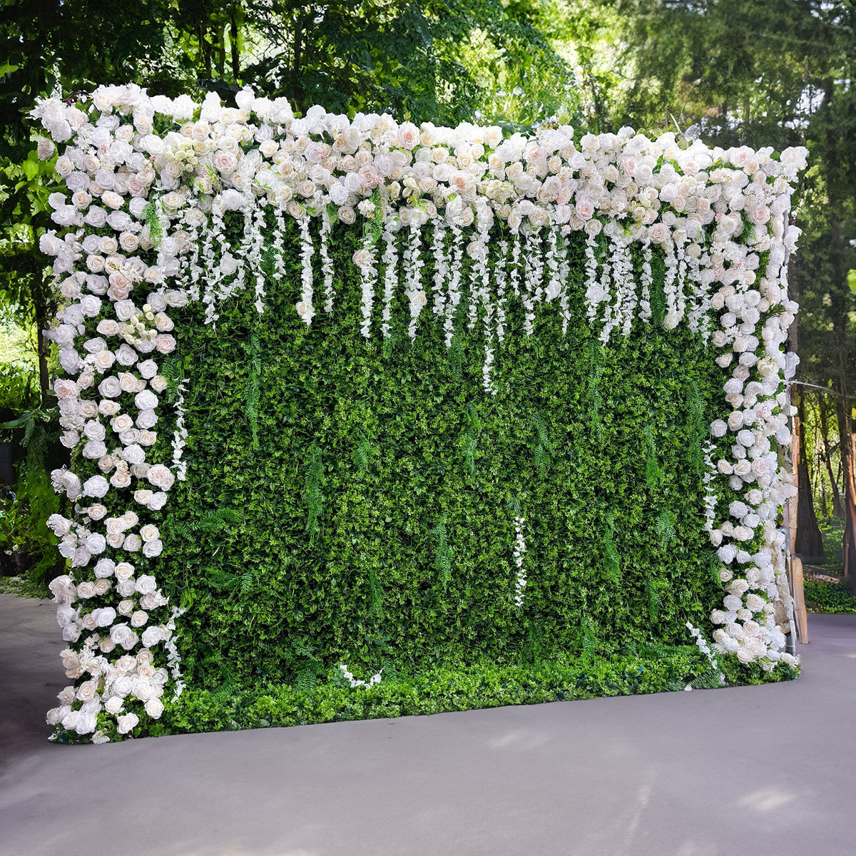Stunning Lush Artificial Arch Gate Flower Wall-Artificial Flower Walls-The Pinnacle of Elegance for Wedding and Event Decor-VF-804