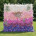 ValarFlowers Green White Pink Artificial Flower Wall Backdrop for Wedding & Event Decor VF-340 | Wedding & Celebration Collection