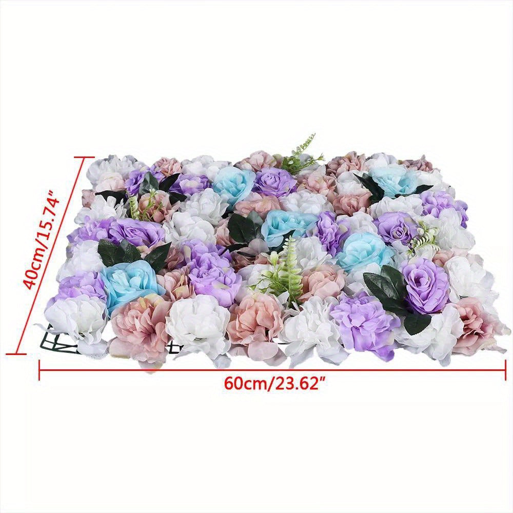 12X Artificial Flower Wall Panel Silk Wedding Party Background Venue Home Decor NEW
