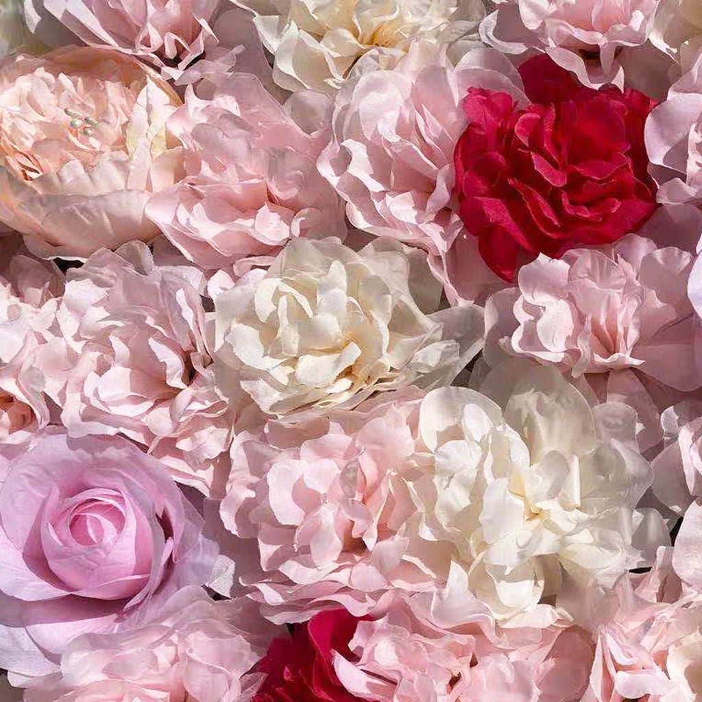 Artificial Flower Wall Panel, Faux Greenery Backdrop for Wedding Party Home Decor, Realistic Fake Plant Wall, Easy to Install And Maintain, Flower Wall, Decoration, Used in Wedding Sites, Photography Buildings, Clothing Stores, Home Walls, Hotels