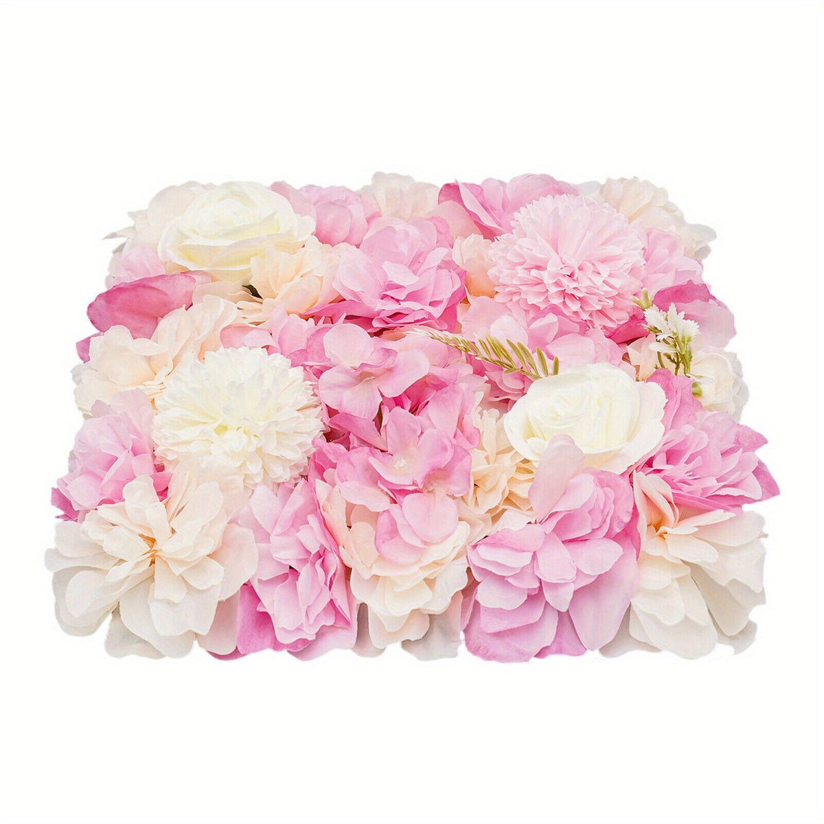 Set of 12 Floral Wall Panels, 15X15 Inch Rose Decor, Artificial Flower Backdrop for Weddings, Parties, And Home Decoration