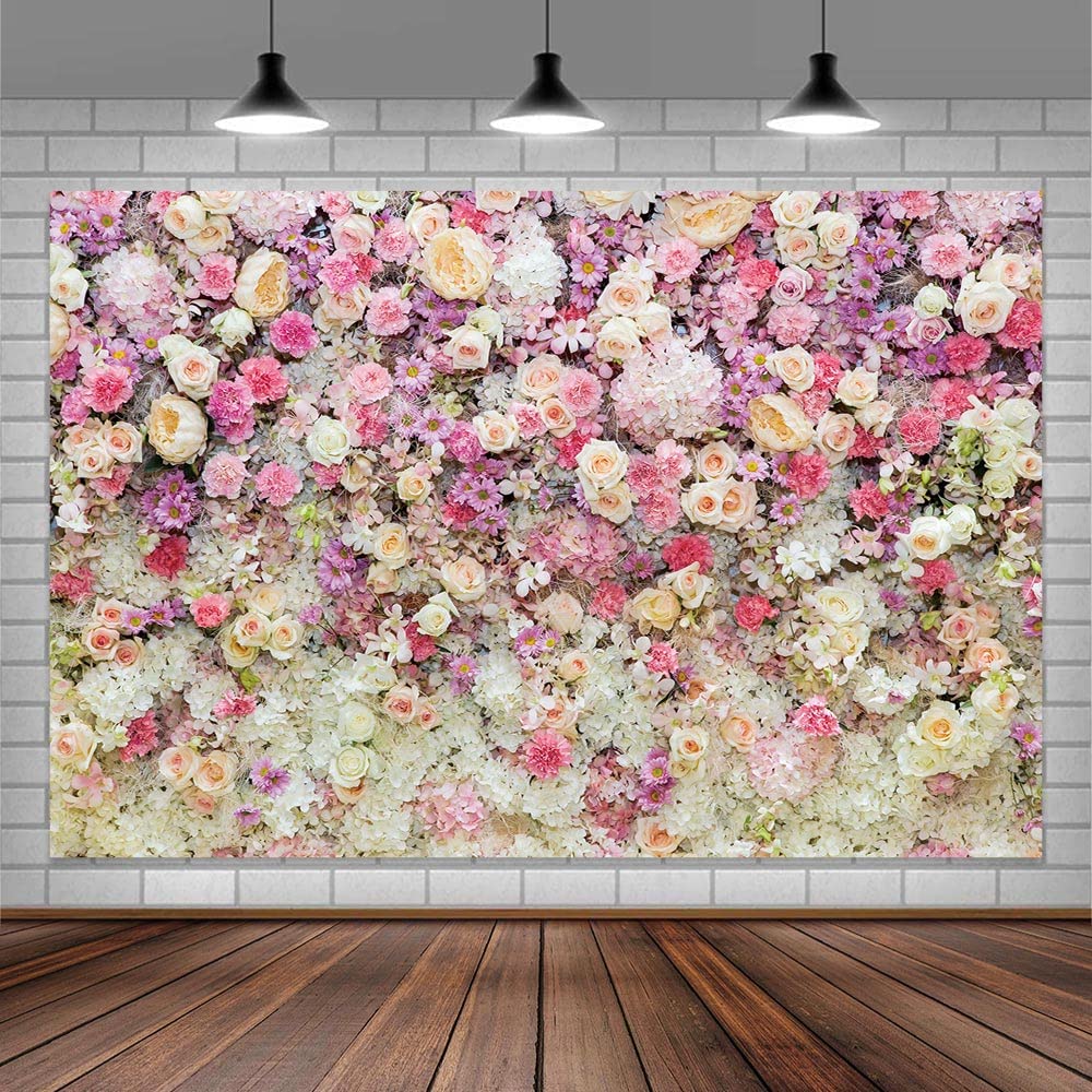 9 Pack 72 FT Artificial Flower Garland Fake Pink Roses Vines Silk Flowers