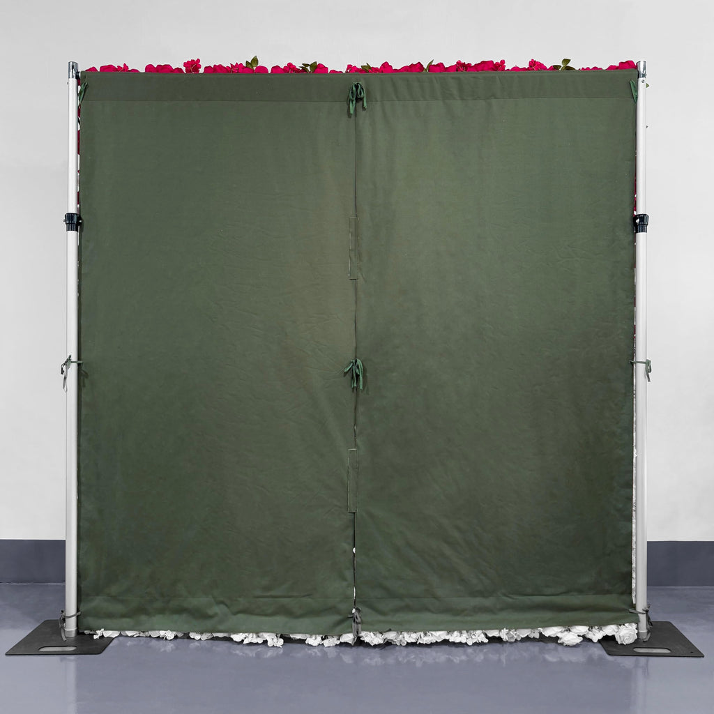 Luxury‌ Artificial Flower Wall Backdrop 5D Silk Purple Rose Flower Panel Wedding Baby Shower Party Birthday Decorative Quick Assembly