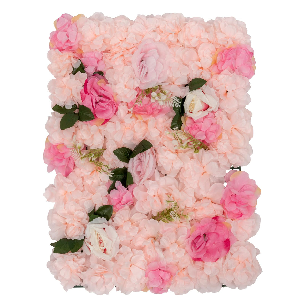 20 Pcs Artificial Floral Backdrop 3D Silk Rose Flower Wall Panel 60x40CM Flower Wall Background Wall-Mount Floral Wall Arrangement for Home Decoration (Light Pink)