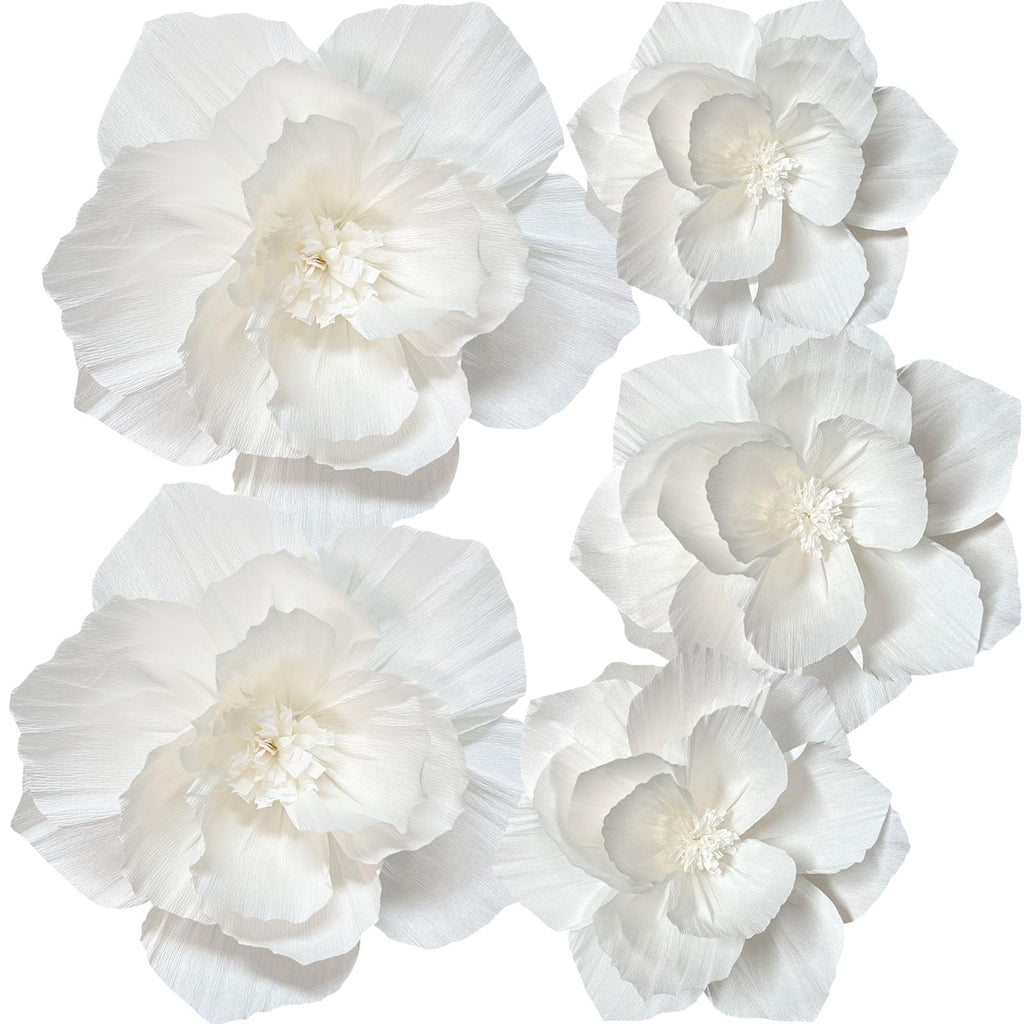 12 Pcs Giant Paper Flowers Artificial Large, White
