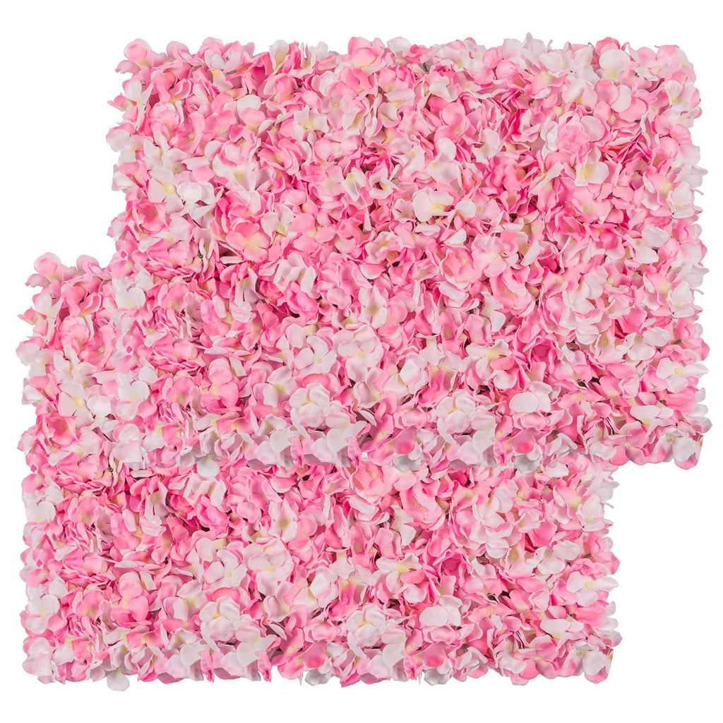 20 Pcs Artificial Floral Backdrop 3D Silk Rose Flower Wall Panel 60x40CM Flower Wall Background Wall-Mount Floral Wall Arrangement for Home Decoration (Light Pink)