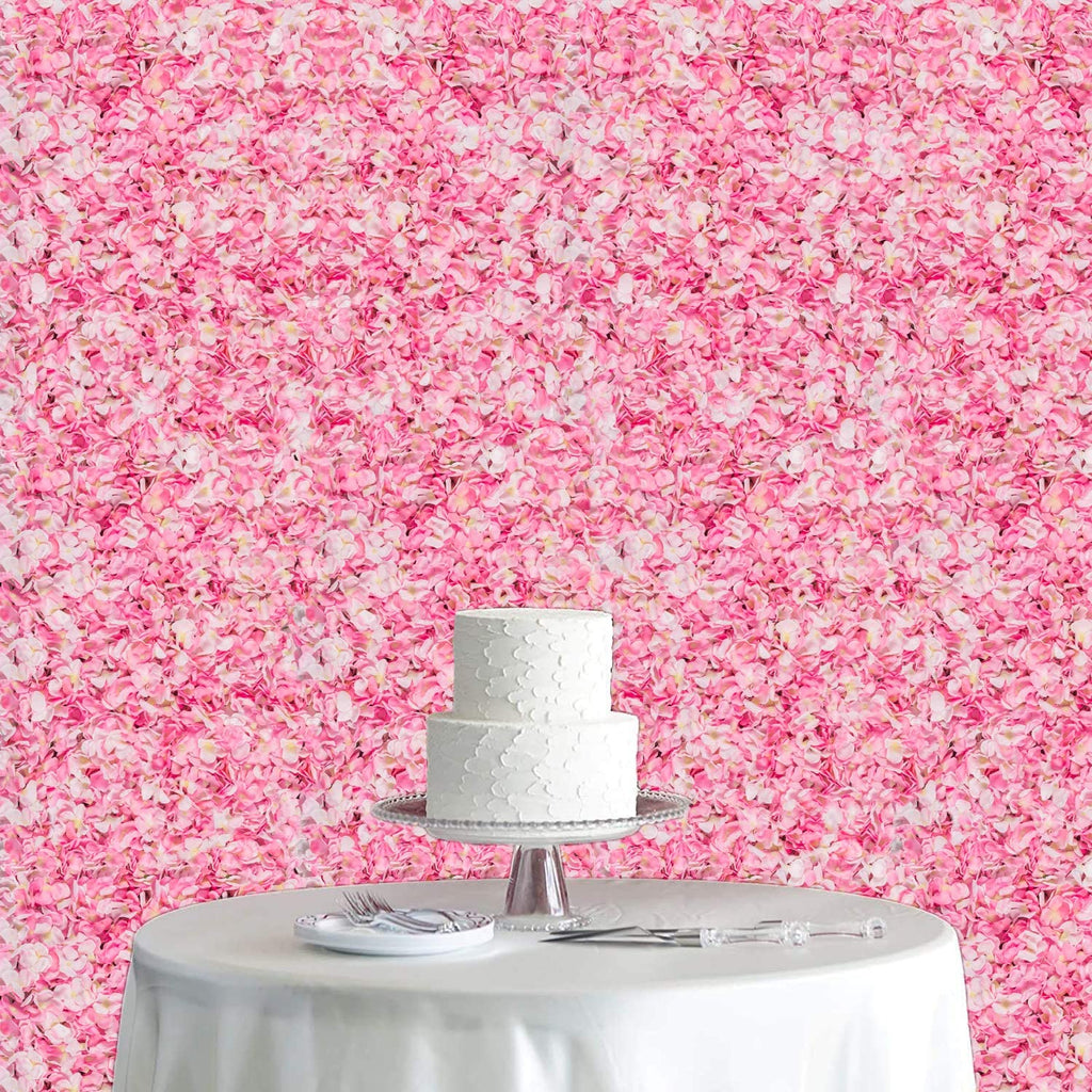 U'Artlines Artificial Flower Wall Panel 4 Pcs Silk Floral Backdrop Pink
