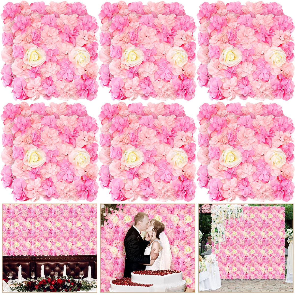 12 Pcs Giant Paper Flowers Artificial Large, White