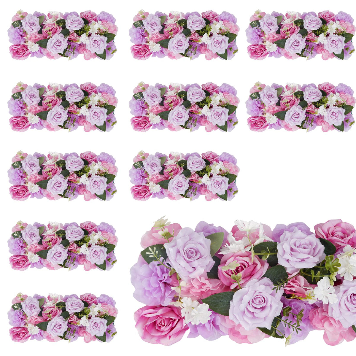 Wedding Arch Decorations 10 PCS 20.47 Inch Pink & Purple