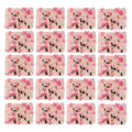 20 Pcs Artificial Floral Backdrop 3D Silk Rose Flower Wall Panel 60x40CM Flower Wall Background Wall-Mount Floral Wall Arrangement for Home Decoration (Light Pink)