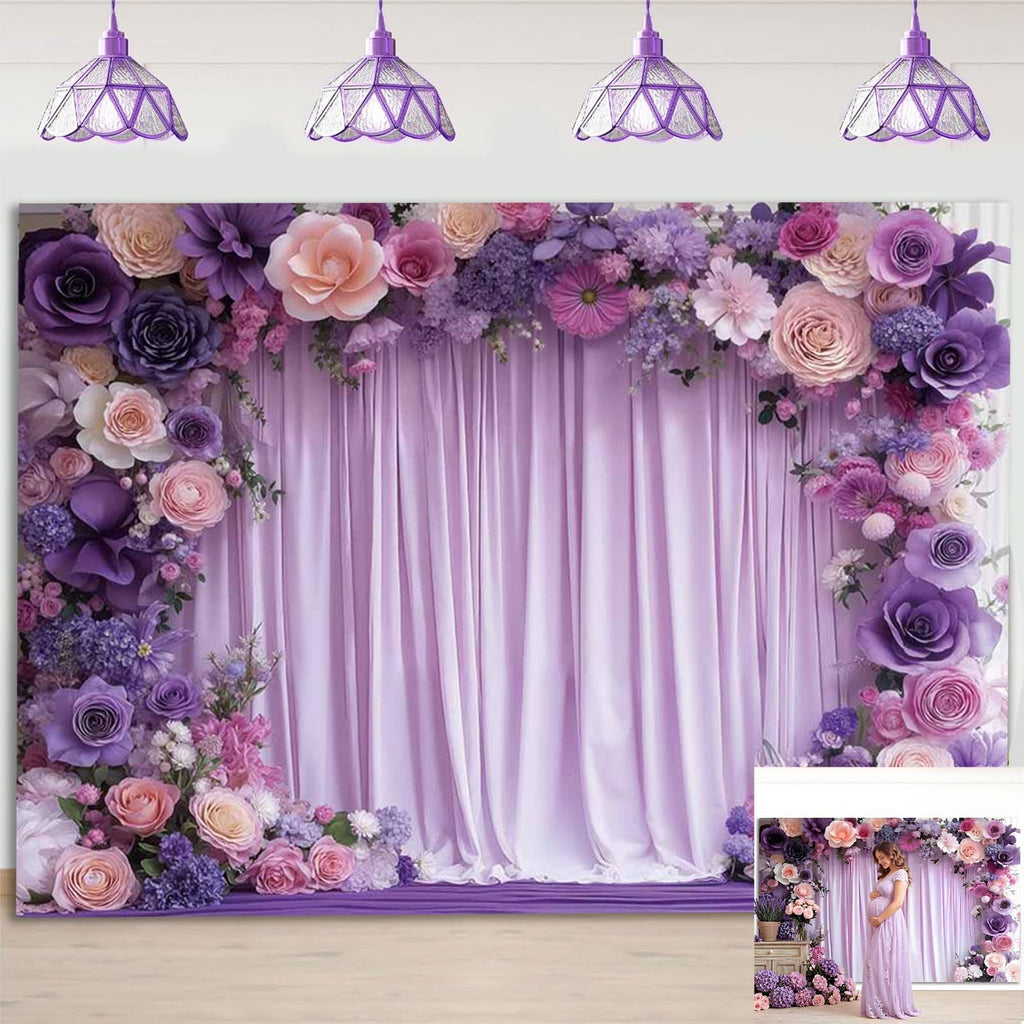 Champagne White Wedding Flower Backdrop 5ftx3.74ft Artificial Floral Backdrop Wall Panels for Bridal Shower Birthday Party Decor