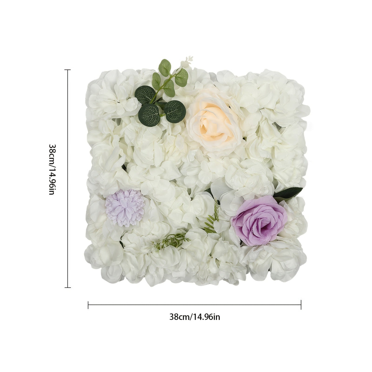3D Flower Wall Panel-12pcs Artificial Flower Wall Background Rose Mat for Wedding Backdrop Wall Decor Shop Photo Backdrop Floral Wall Arrangement 15 X 15In, 38 X 38Cm