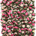 9 Pack 72 FT Artificial Flower Garland Fake Pink Roses Vines Silk Flowers