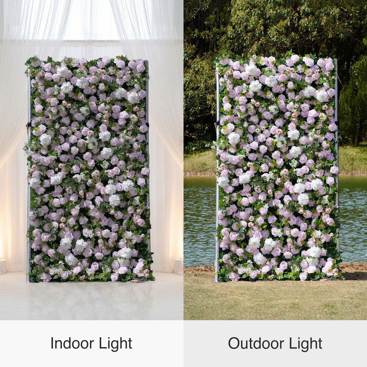 4ft*8ft Artificial Flower Wall Panels, 3D Silk Floral Wall Backdrop