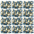 12 Pcs Flower Wall Panel, 24" x 16" Artificial Rose Hydrangea Backdrop, 3D Heavy Duty Faux Silk Floral Backdrop with 100 Zip Ties for Wedding Event Party Home Patio Decoration