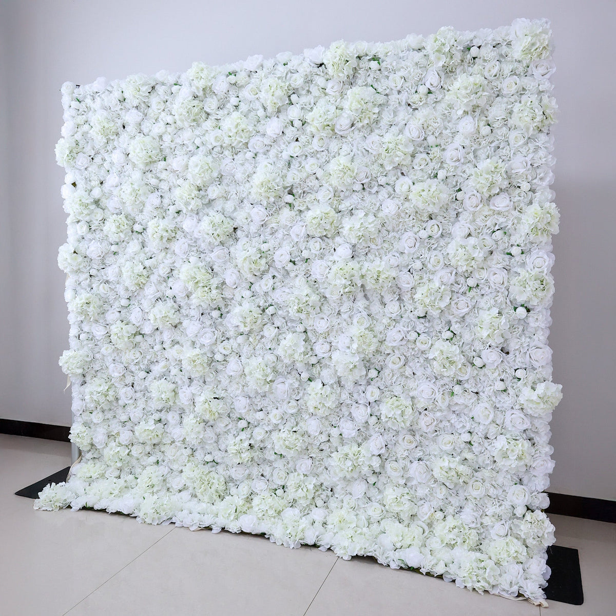 ValarFlowers All - White Floral Wall: A Pure. Elegant Masterpiece for Timeless Celebrations-VF-551