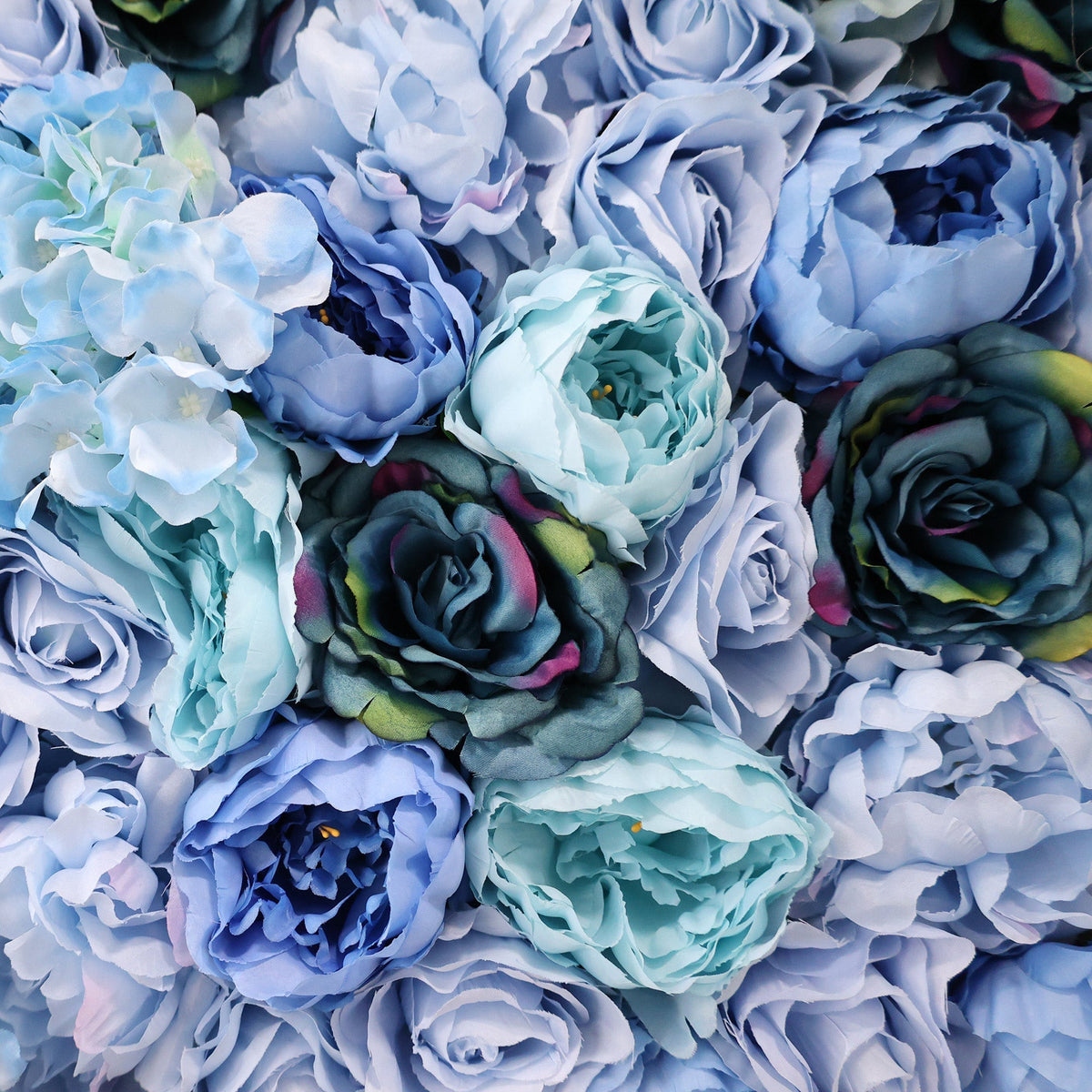 ValarFlowers Blue & Teal Floral Extravaganza Wall: A Captivating. Ocean-Inspired Masterpiece for Memorable Celebrations-VF-549 | Wedding & Celebration Collection