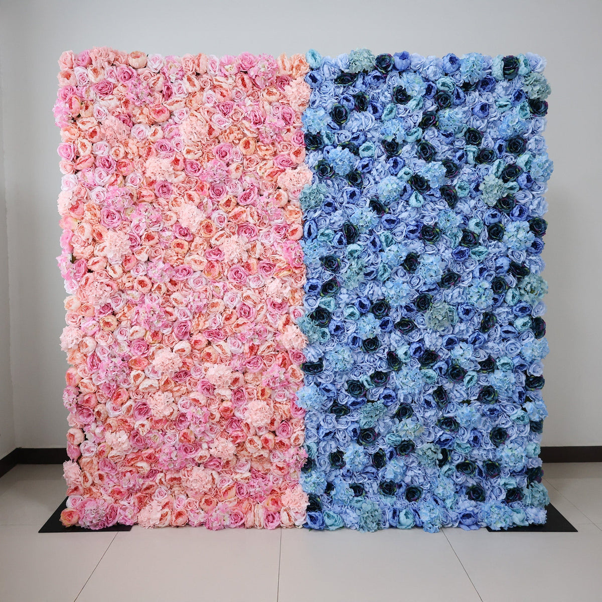 ValarFlowers Blue & Teal Floral Extravaganza Wall: A Captivating. Ocean-Inspired Masterpiece for Memorable Celebrations-VF-549 | Wedding & Celebration Collection