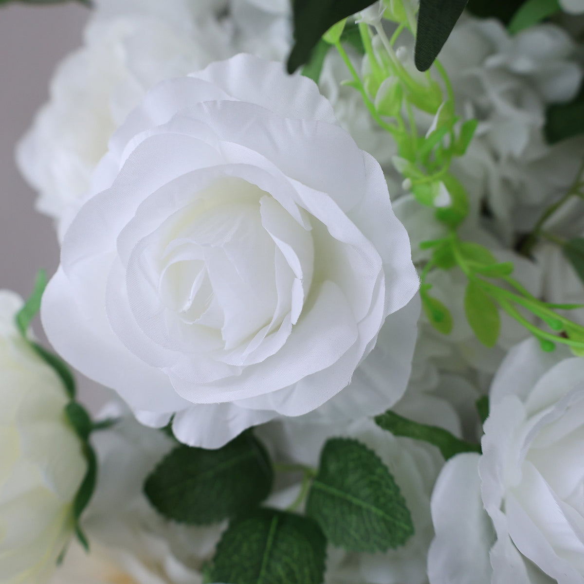 ValarFlowers Cream & Greenery Floral Extravaganza Wall: A Timeless. Elegant Masterpiece for Sophisticated Celebrations-VF-545 | Wedding & Celebration Collection