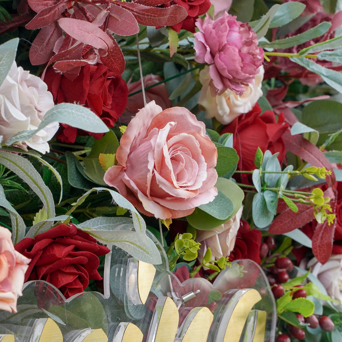 Bri：5D Fabric Artificial rolling up curtain flower wall Free Shipping