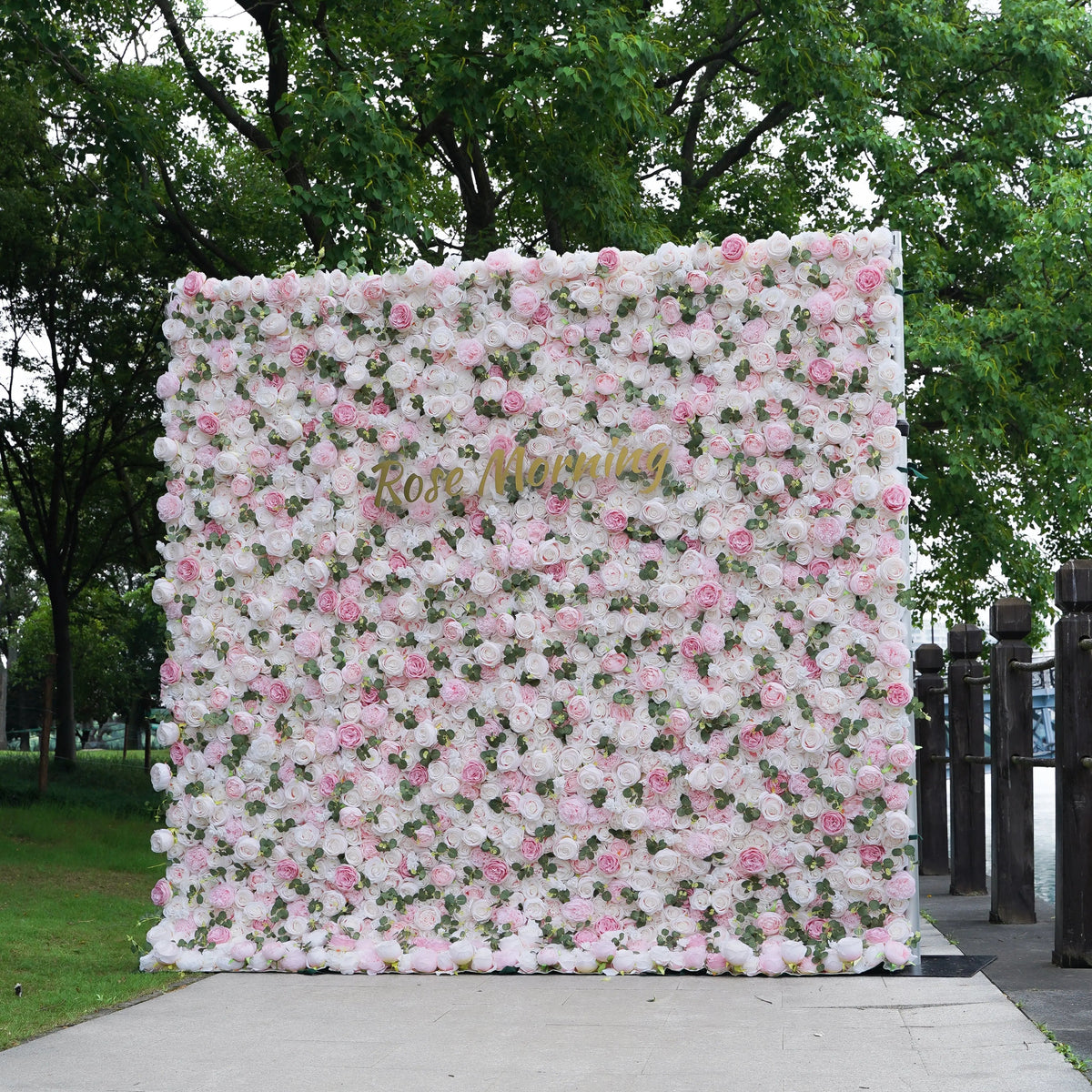 Cathy：4D Fabric Artificial rolling up curtain flower wall Free Shipping