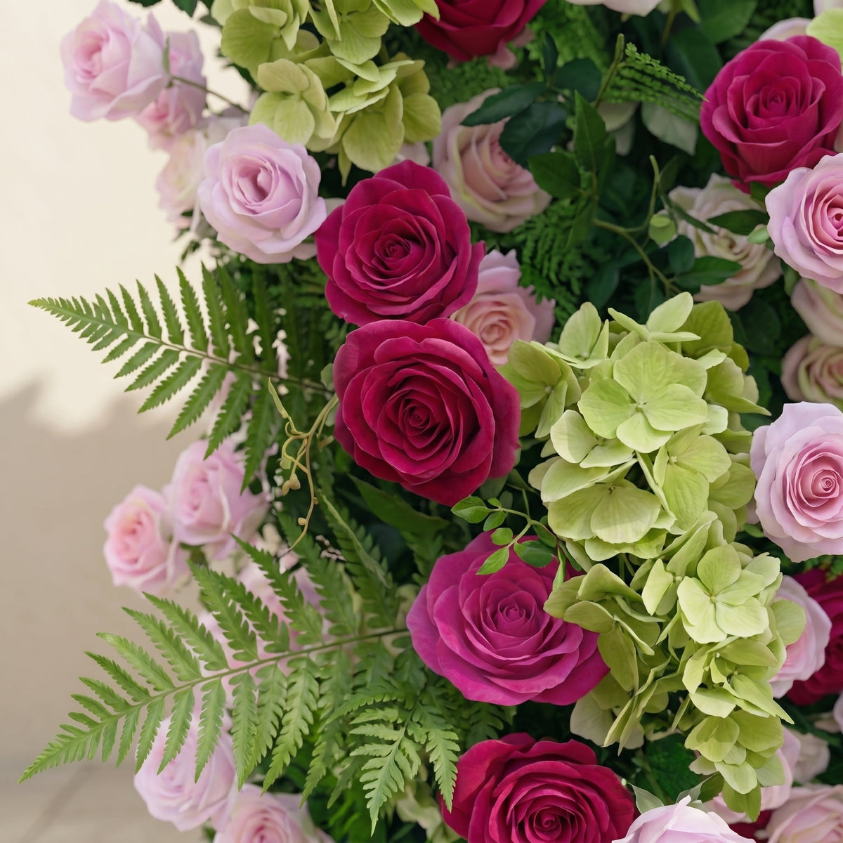 Cloravia: Premium 5D Dusty Rose & Lavender Silk Floral Wall Roll-Up Backdrop for Romantic Vintage Events Free Shipping