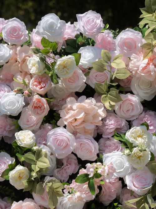 Calivelle 5D Fabric Artificial rolling up curtain flower wall | Wedding & Celebration Collection | Free Shipping