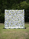 Novellea 4D Fabric Artificial rolling up curtain flower wall Free Shipping