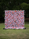 Marivelle 4D Fabric Artificial rolling up curtain flower wall Free Shipping
