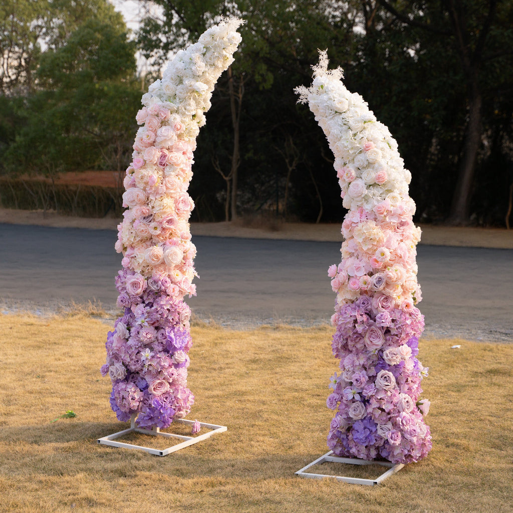 Lavender Hush Floral Arch including Frame for Wedding & Event Event Backdrop Decor(Ready to Ship in USA Only) | Ceremony & Event Decor