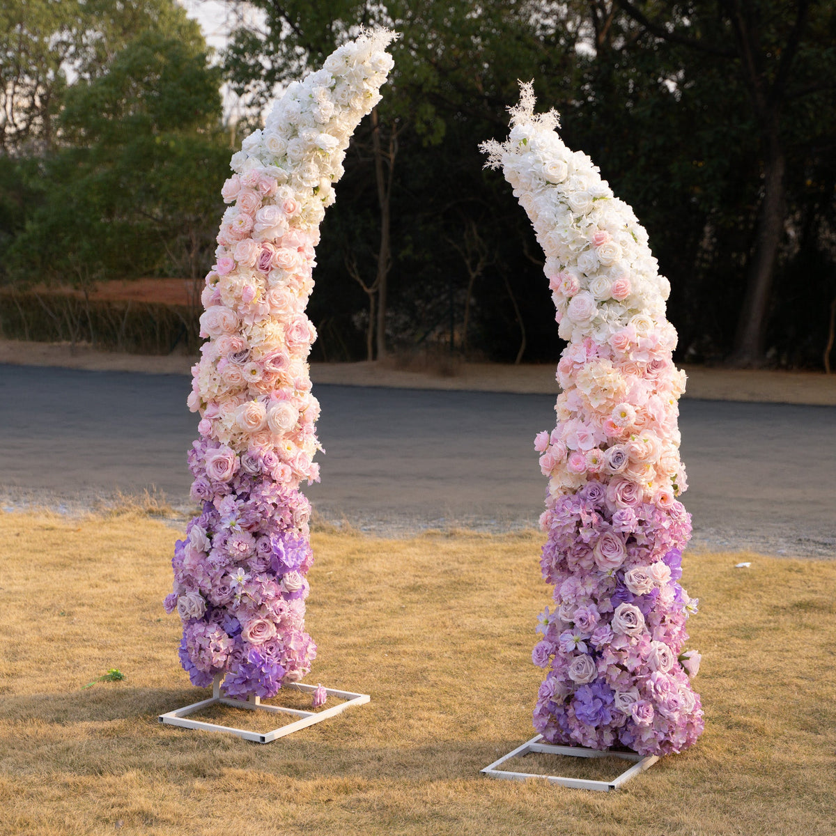 Lavender Hush Floral Arch including Frame for Wedding & Event Event Backdrop Decor(Ready to Ship in USA Only) | Ceremony & Event Decor