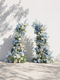 Davildelle Luxury Horn Shaped Flower Arch with Frame for Wedding Party Event Backdrop Decoration — front view