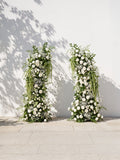 Dorviane Luxury Horn Shaped Flower Arch with Frame for Wedding Party Event Backdrop Decoration — front view