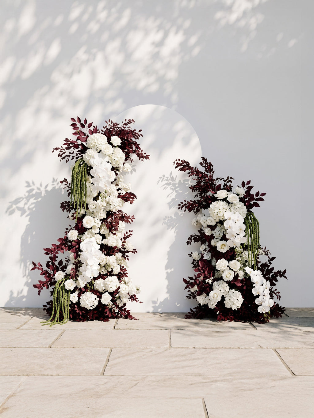 Emberavia: Wedding Background Arch Pillar Decorative Flower Row Excluding Frame — front view