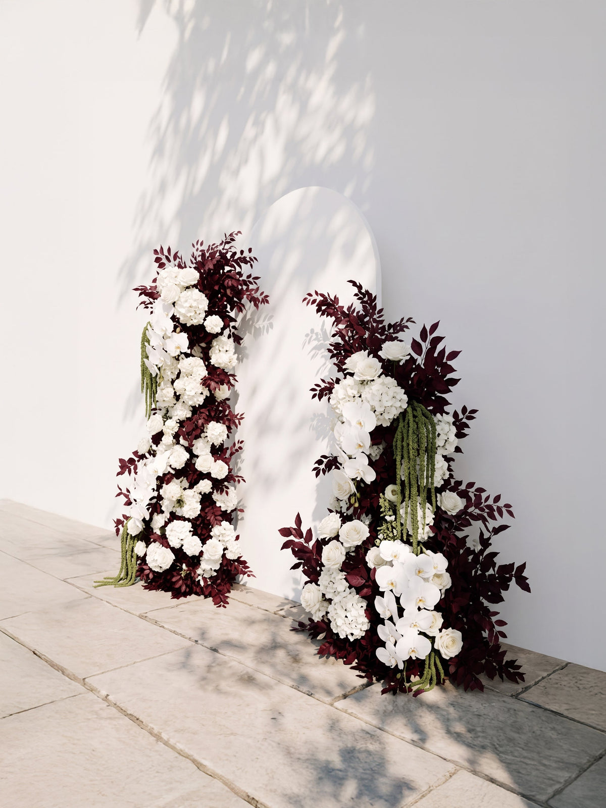 Emberavia: Wedding Background Arch Pillar Decorative Flower Row Excluding Frame — right view