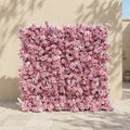 Emberiva: Luxury 5D Pink Silk Floral Wall Roll-Up Backdrop for Elegant Minimalist Weddings Free Shipping