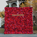 Esther：5D Fabric Artificial rolling up curtain flower wall Free Shipping