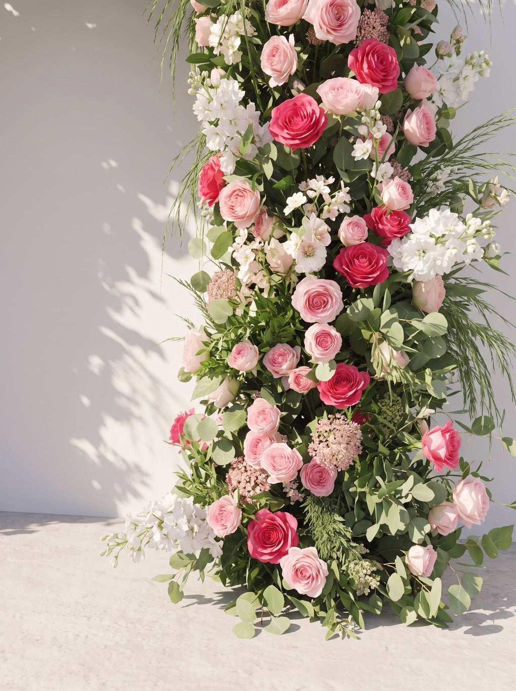 Fiorrose Luxury Door Shaped Flower Arch with Frame for Wedding Party Event Backdrop Decoration — floral detail
