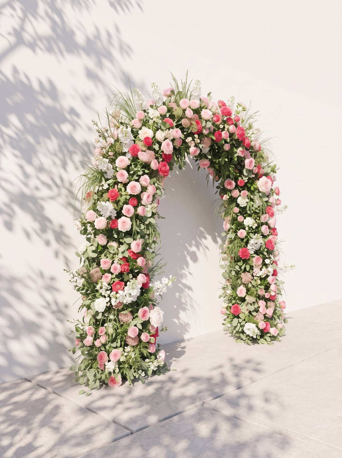 Fiorrose Luxury Door Shaped Flower Arch with Frame for Wedding Party Event Backdrop Decoration — left view