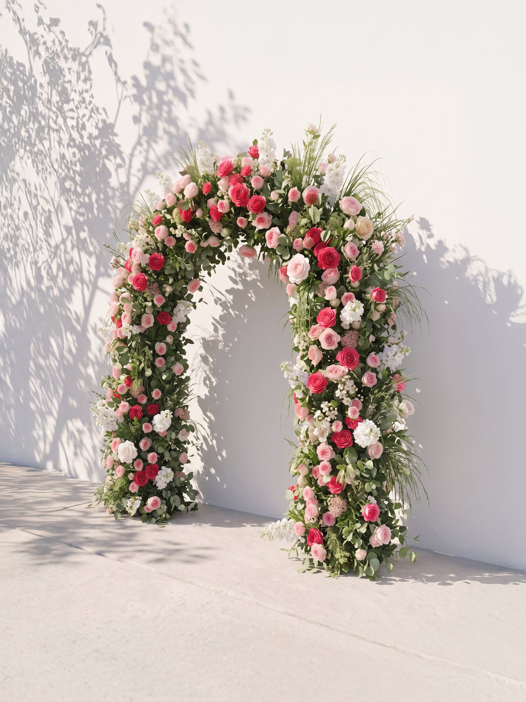 Fiorrose Luxury Door Shaped Flower Arch with Frame for Wedding Party Event Backdrop Decoration — right view