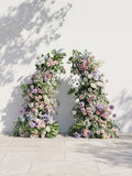 Frelyn Luxury Horn Shaped Flower Arch with Frame for Wedding Party Event Backdrop Decoration — front view