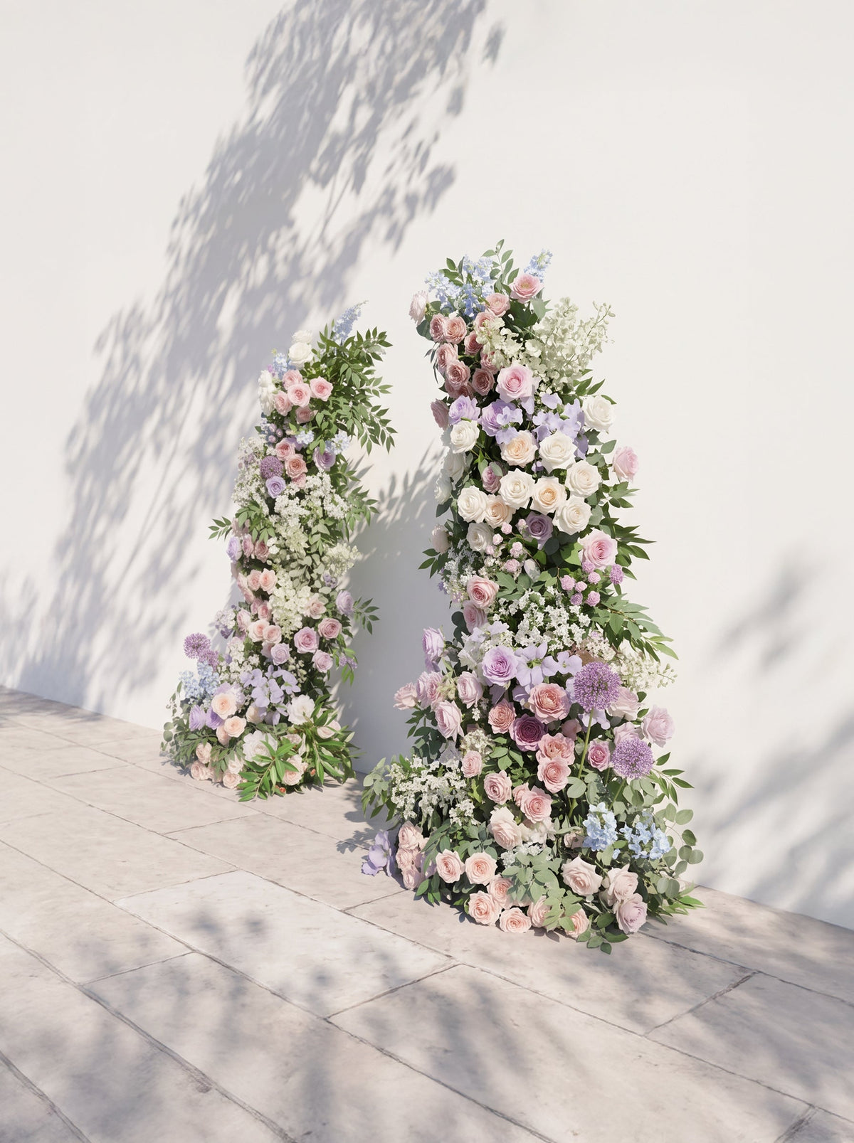 Frelyn Luxury Horn Shaped Flower Arch with Frame for Wedding Party Event Backdrop Decoration — right view