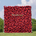 Hot：5D Fabric Artificial rolling up curtain flower wall Free Shipping