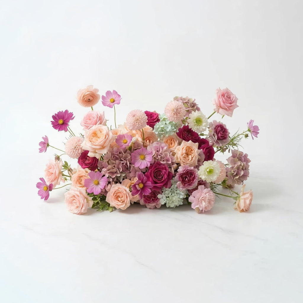 Lumeria: Exquisite Blush & Berry Butterfly-Shaped Flower Wall for Luxury Events & Parties Backdrop Free Shipping