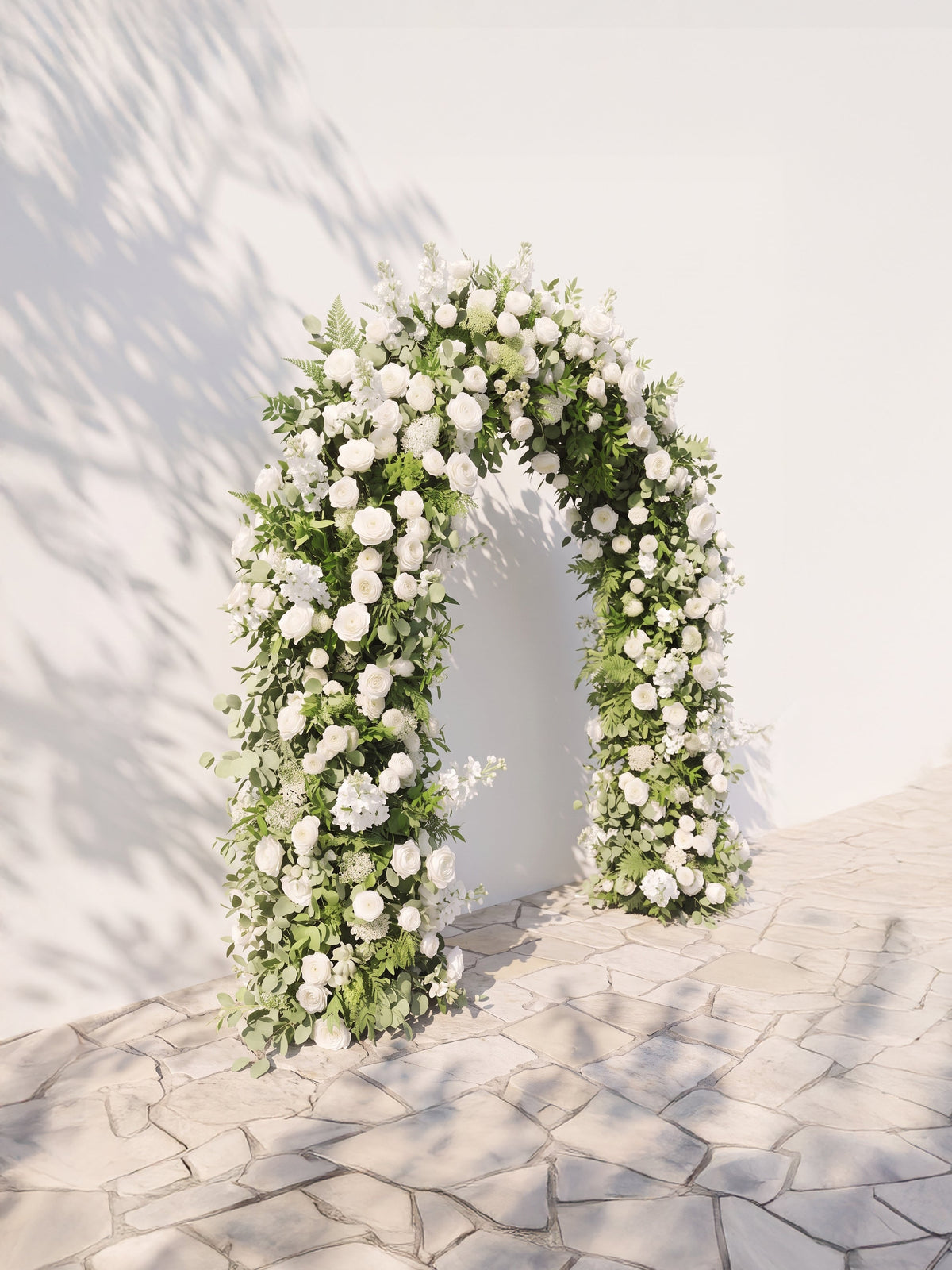 Lyrelirae Luxury Door Shaped Flower Arch with Frame for Wedding Party Event Backdrop Decoration — left view