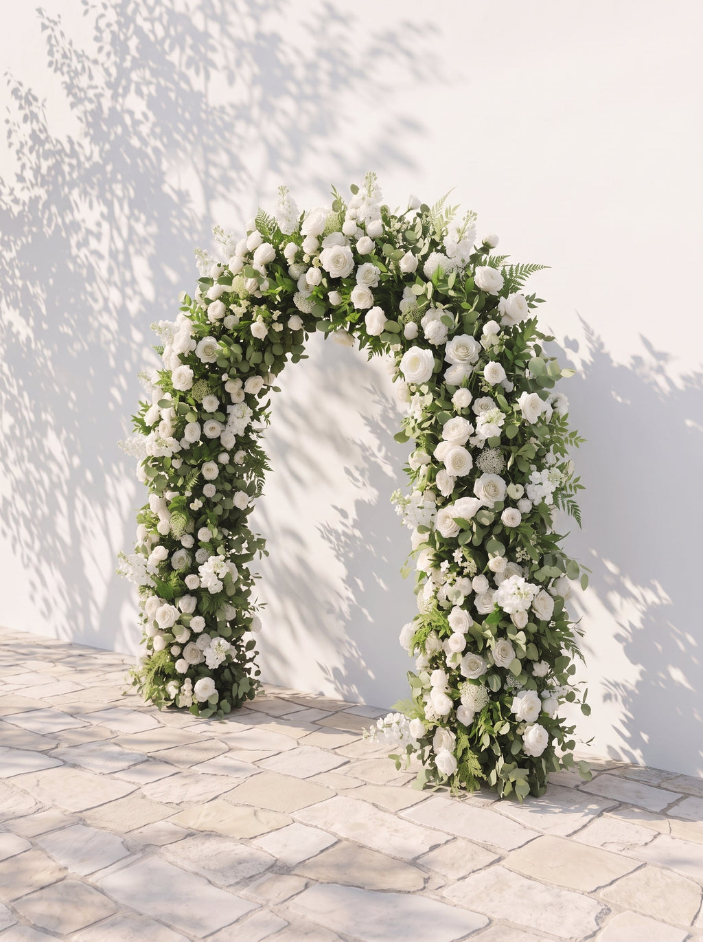 Lyrelirae Luxury Door Shaped Flower Arch with Frame for Wedding Party Event Backdrop Decoration — right view